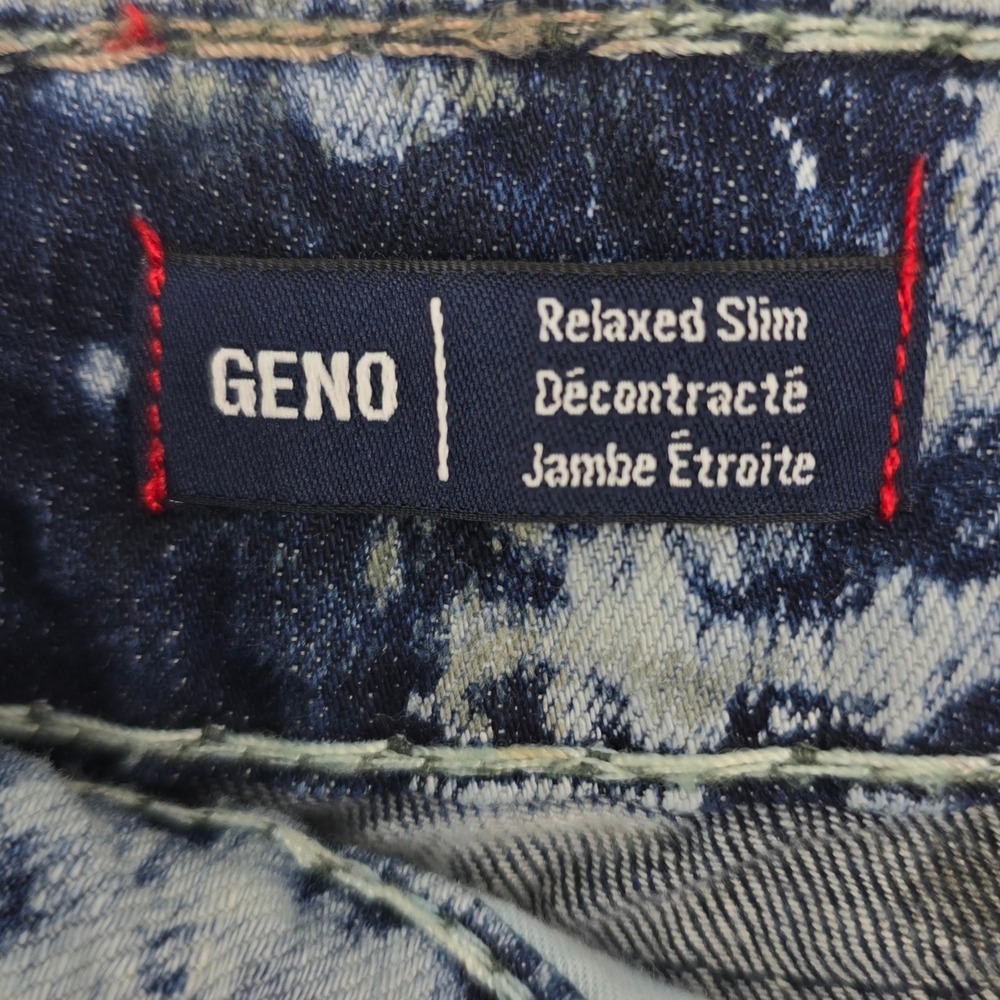 True Religion Geno Relaxed Slim Bleach Wash Jeans Men's 32x34 Blue Flap‎ Pocket - Picture 7 of 9